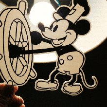 lamp mickey steamboat willie 3d print model - Mito3D