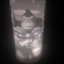 lampada notte luce tema Mario 3d print model - Mito3D