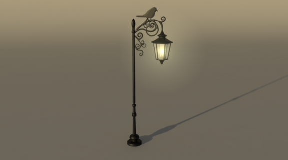 lamp post street 3d print model - Mito3D