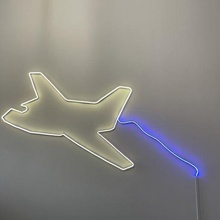 lampada aereo lamp strip neon 3d print model - Mito3D