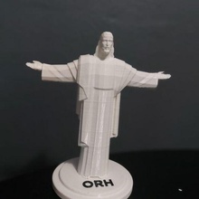 Lampara Cristo Redentor Christus Erlöser Lampe 3d print model - Mito3D