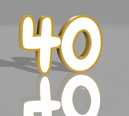 lámpara figura 40 ligero caja ligera 3d print model - Mito3D
