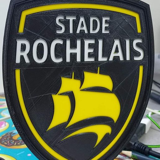 lampe stade rochelais europeo campione Rugby rochelle Palloncino ovale Europa 3D print model - Mito3D