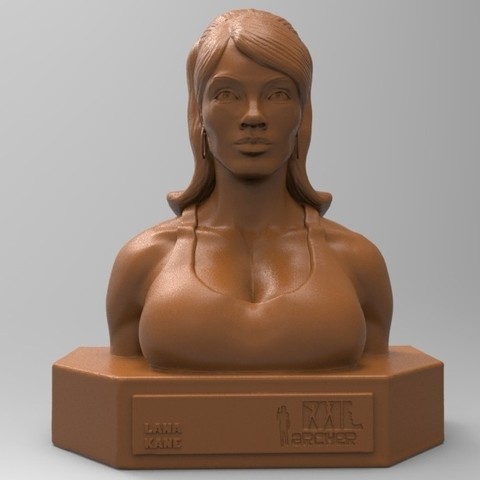 lana kane sanat archer srie animasyon ısis buste ajan gizli 3D print model - Mito3D