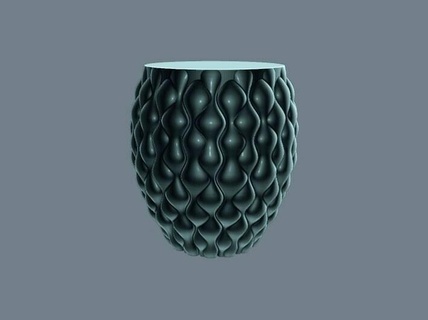 mızrak şeklinde vazo 3d print model - Mito3D