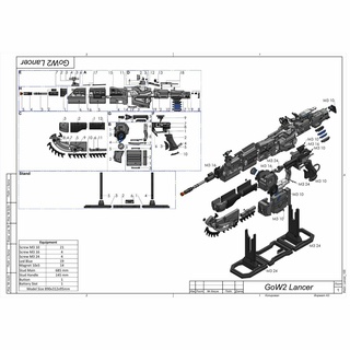 lancer - gears war printable 3d model stl + cad bundle personal use 3d print model - Mito3D