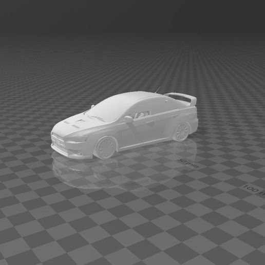 lancer evo launch car 3D print model - Mito3D