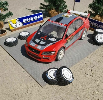 Lancer evo 9 rc Scheinwerfer Rallye 3d print model - Mito3D