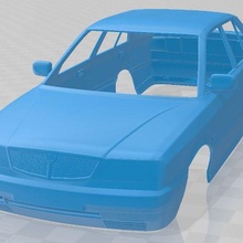 Lancia dédra 1989 imprimable corps voiture Jeu fente scalextric tamiya rc miniz loisir micro 3d print model - Mito3D
