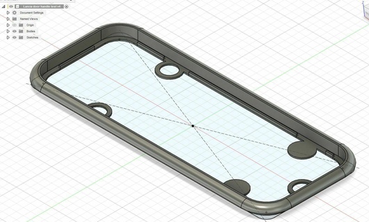 lancia delta door handle seal integrale 3d print model - Mito3D
