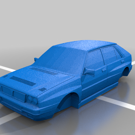lancia delta hf integrale evoluzione gioco veicoli 3D print model - Mito3D
