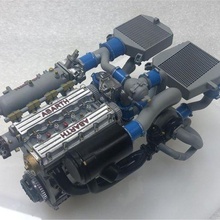 lancia delta s4 comício motor 3d print model - Mito3D