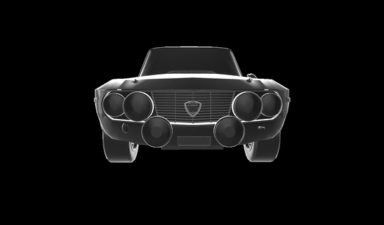 Lancia fulvia hf auto voiture voitures 3d print model - Mito3D