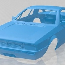 lancia Montecarlo 1979 imprimível corpo carro fenda escalextrico Tamiya rc miniz rádio controle passatempo 1 24 28 32 18 rastejante deriva 3d print model - Mito3D