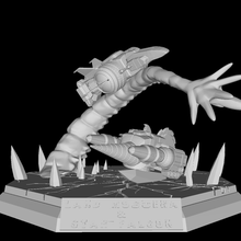 land moguera & star falcon statue high poly art monster figure kaiju zilla godzilla toy spacegodzilla space crystal 3d print model - Mito3D