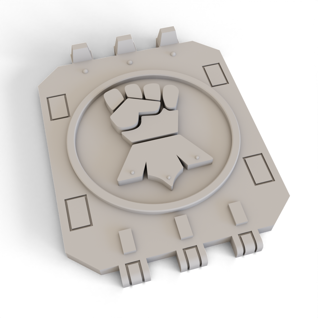 land raider spartan door imperial fists legion space marine horus heresy transport doors fist 3D print model - Mito3D