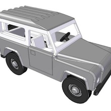 land rover car van 3d 3d print model - Mito3D