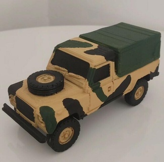land rover defender 110 easy print 3d print model - Mito3D