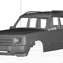 land rover discovery vücut araba yazdırılabilir oyun arazi keşif yuvası scalextric tamiya rc 3d print model - Mito3D