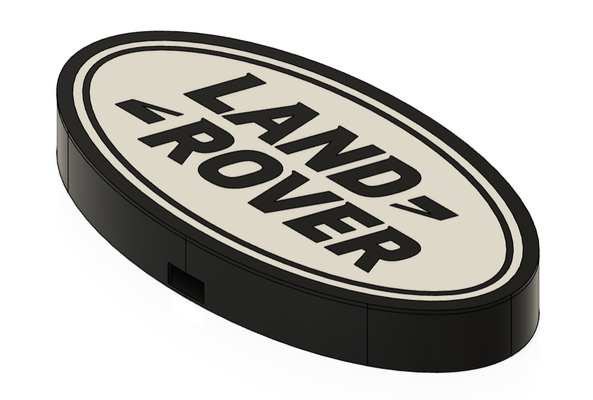 land rover lightbox led light box car vehicle truck suv mancave 3d print model - Mito3D