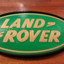 land rover logo dome various automotive 3d print model - Mito3D
