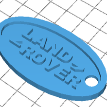 land rover-logo Schlüsselanhänger gadget Schlüssel-Kette land-rover 3d print model - Mito3D