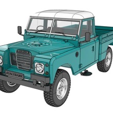 land rover series 3 high capacity 1 10 rc chassis 3d print model - Mito3D