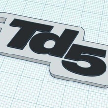 terra Andarilho td5 chaveiro descoberta chave fob Landrover chaveiros 3d print model - Mito3D
