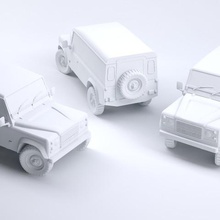 land rover 110 van 172 ölçek çeşitli 3d print model - Mito3D