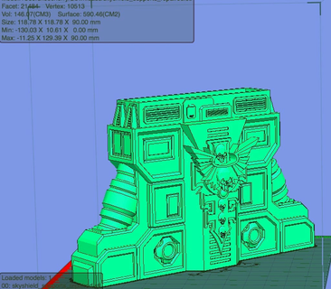 atterrissage tampon soutien Colonnes 40k colonne infini skyshield structure soutiens jouet 3d print model - Mito3D