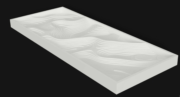 landscape tray - 3 designs Home map desk art deco keys modern 3d print model - Mito3D