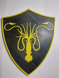 lannister coat arms Art game of thrones greyjoy shield blazon greijou greijoy greyjoi 3d print model - Mito3D