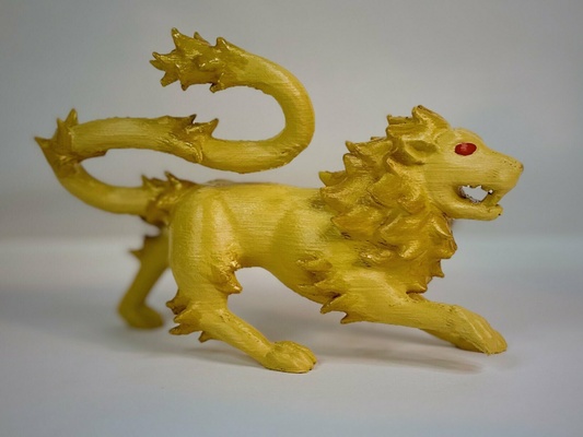 lannister lion lions baratheon targaryen stark game of thrones a song ice fire asoiaf crest 3d print model - Mito3D