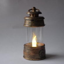 lantern gadget candle light vintage battery t-light look 3d print model - Mito3D