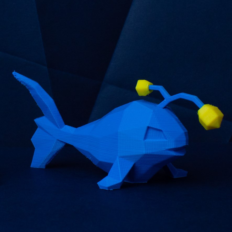 lanturn low poly pokemon Game low-poly lowpoly faceted gen 2 ii second generation figure pokémon 3D print model - Mito3D