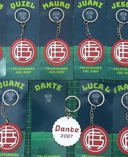 lanus key ring keychain rings kechains club atletico lan soccer argentine first buenos aires argentina 3d print model - Mito3D