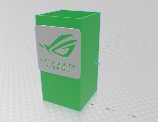 lapicedro asus rog v12 lápiz jugadores juego pc porta caja salvar 3d print model - Mito3D