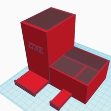 lapicero organisateur soporte para telefono espacio macétale cellule téléphone pot crayon 3d print model - Mito3D