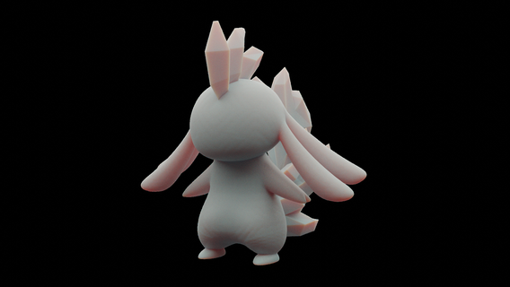 lapinite temtem tem tempedia cute creature monster figure figurine toy game model 3d print model - Mito3D
