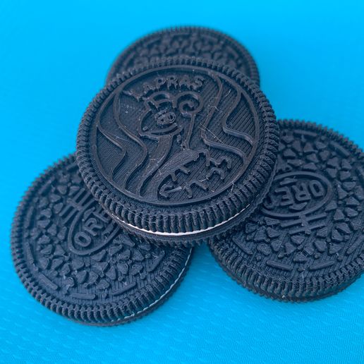 lapras oreo juego pokemon Galleta coleccionable limitado edición 3D print model - Mito3D