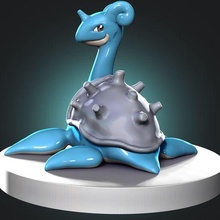 lapras pok mon game nintendo pokemongo action figure toy 3d print model - Mito3D
