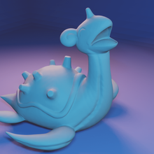 Lapras pokemon oyuncak sihirbaz hayran Sanat pokeball heykel 3d print model - Mito3D