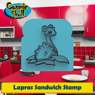 lapras sandwich stamp pokemon ice water gigantamax bread kitchen tool decoration gift functional 3d print model - Mito3D