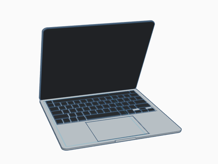 Laptop pc 3d print model - Mito3D