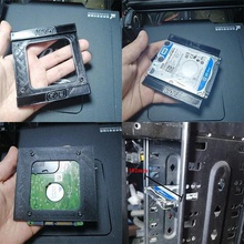 laptop hard drive base - pc cases tool desktop addition office printable 3d computer disk 3d print model - Mito3D