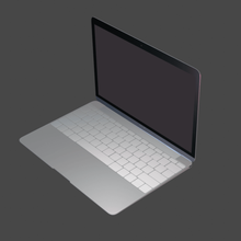 Laptop Mac Profi Werkzeug Apfel 3d print model - Mito3D