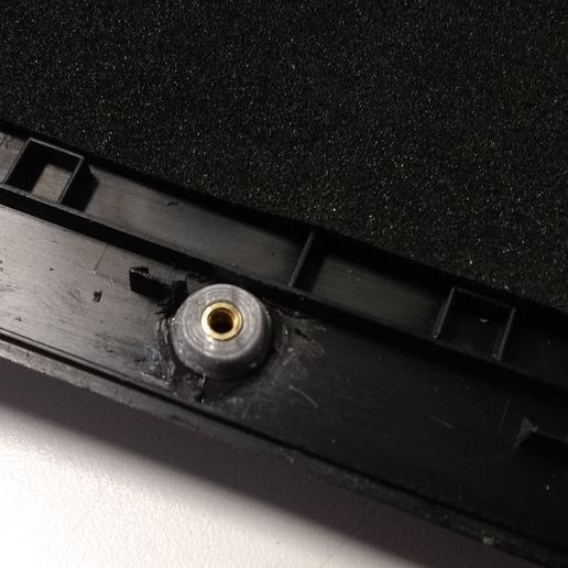 laptop screw insert repair 4 parts home replacement part bushing 3D print model - Mito3D