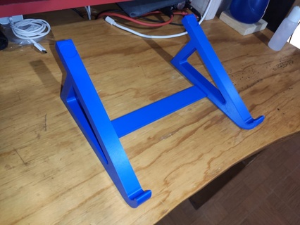 laptop stand base computer support air flow esthetics 3d print model - Mito3D