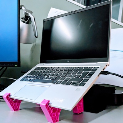 laptop stand tischständer laptopständer 3d print model - Mito3D