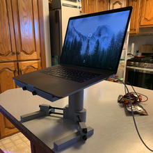 laptop stand gadget computer Stehpult das macbook 3d print model - Mito3D